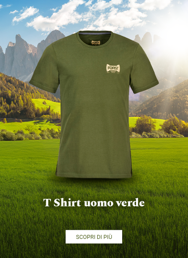 T Shirt uomo verde